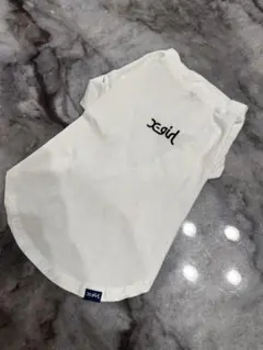 X-girl 犬用 Tシャツ ホワイト ハートロゴ
