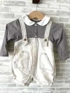 ストライプロンパース・カバーオール