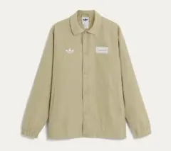 【完売サイズ】oasis　adidas　コーチジャケット　ベージュ　Sサイズ