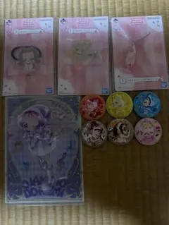 おジャ魔女どれみ　1番くじ　刺繍缶バッチ　クリアファイル