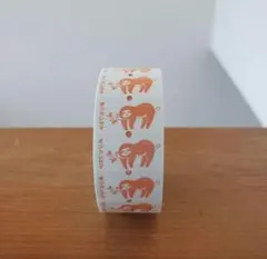 おすそ分け★ラベラーシール　100枚　なまけもの『オツカレサマ』③