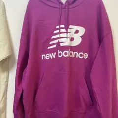 new balance パープル フーディー Lサイズ