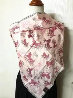 新品超人気レア柄★CELINEセリーヌ◆大判ハンカチ★膝掛けミニスカーフ（C6）