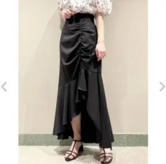 snidel シャーリングスリットマーメイドスカート