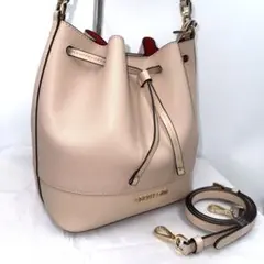 ✨美品✨MICHAEL KORS フィービー 巾着 2WAY ピンク 金具 本革