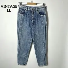 Y2K⭐ ヴィンテージ テーパードパンツ ブルーデニム LLサイズのサムネイル