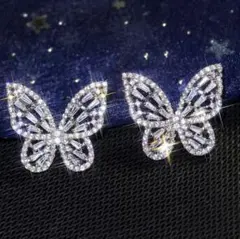 ピアス 蝶々 バタフライ シルバー アクセサリー 大人ピアス