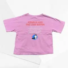 devirock 半袖 Tシャツ 110cm バックプリント トップス ピンク系
