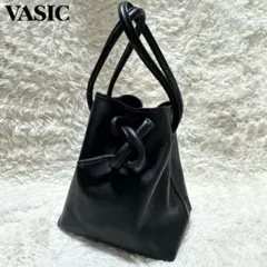 人気！ 美品✨ VASIC BOND ハンドバッグ 2way レザー ブラック