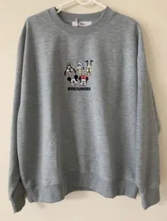 【レア美中古/タグ付き】ディズニースウェットL ミッキー&フレンズ