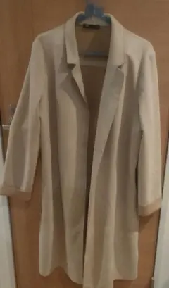 ZARA ベージュ スエード風コート Lサイズ