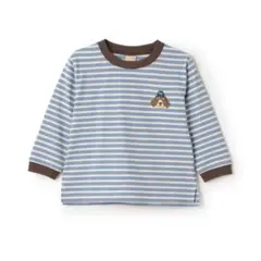 プティマイン　プティプラTシャツ　ブルー
