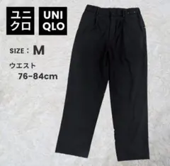 UNIQLO ユニクロ タックワイドパンツ M ブラック 黒