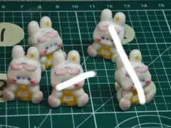 ウサギ型デコレーションパーツ 6個セット