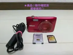 【動作確認済】Nikon COOLPIX S3400 コンデジ 充電器つき ✨動作確認済み！✨Nikon COOLPIX S3400 充電器付き！ 2025年