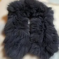黒ファー マフラー フック付き☆
