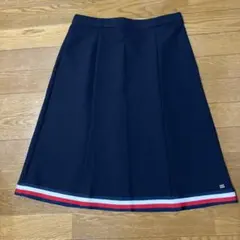 TOMMY HILFIGER フレアスカート 膝丈 ネイビーのサムネイル