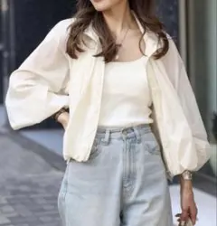 Clore + クロレ Airy Soft-Sheer Blouson - メルカリ