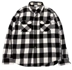 carhartt バッファローチェック モノトーン ネルシャツ