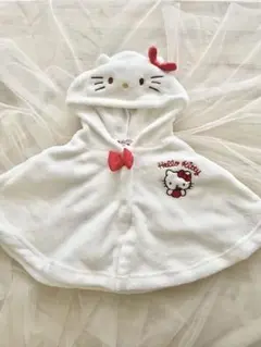 ハローキティ フード付きポンチョ 70-90 キティちゃん