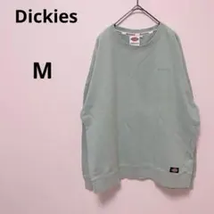 ディッキーズ　長袖スウェット グリーン　ロゴ刺繍　コットン シンプル　トレーナーのサムネイル
