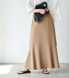 green label relaxing　ドット マーメイドフレアスカートのサムネイル