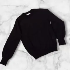 earth music&ecology 長袖ニット　黒　 S　薄手