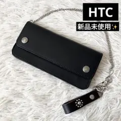 新品✨HTC エイチティーシー　ロングウォレット　ブラック　長財布　チェーンのサムネイル