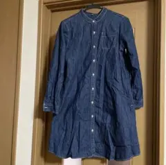 無印良品　デニムシャツワンピース S-M