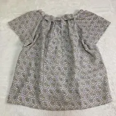 anysis オンワード樫山　花柄　リボン付き　半袖　トップス　ブラウス　総柄