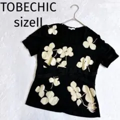 トゥービーシック ◆花柄プリントTシャツ カットソー II M相当　2508のサムネイル