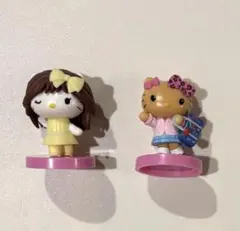 【バラ売り不可】ハローキティ チョコエッグ 平成ギャル 令和アイドル 2点セット