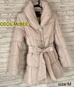 最終値下げ　CECIL McBEE ベージュ ダウンジャケット Mサイズ
