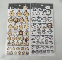 4サイズステッカー ちいかわ　うさぎ　ハチワレ　2枚セット