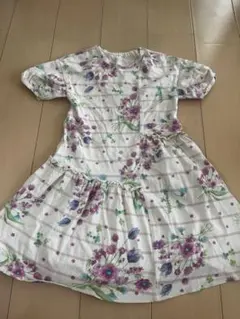 ハッカキッズ♡花柄 半袖ワンピース 130cm