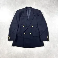SUNLIT M ダブルブレストジャケット 紺ブレ 背抜 金ボタン 未使用品