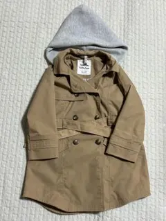 ZARA girl ザラガール　キッズ子供服取り外し可能フード付きトレンチコート