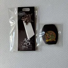 ミニーマウス 25周年記念ピンバッジ&ミッキー ピンバッチ　セット