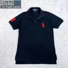 Polo by Ralph Lauren ビックポニーポロシャツ 超希少 黒赤 - メルカリ