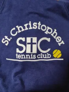 St. Christopher テニスクラブ フード付きジップアップ