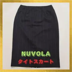 NUVOLA タイトスカート ブラック ストライプ M