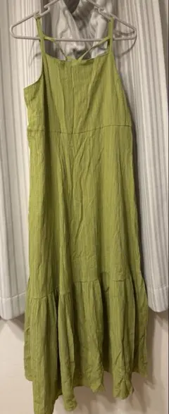 RETRO GIRL キャミワンピース ライトグリーン