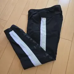 adidas　THREESTRIPES パンツSサイズ　黒　美品