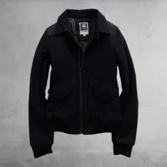 G-STAR RAW ウールボンバージャケット 黒 短丈 グランジ モード
