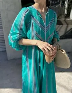 石田ゆり子さんCM着用　1回使用のみスピックアンドスパン　ロングワンピース 石田ゆり子さんCM着用 1回使用のみスピックアンドスパン ロング