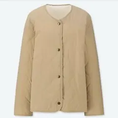 ユニクロ キルティングボアリバーシブルジャケット ★ フリース ジーユー