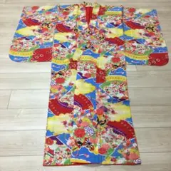 大正ロマン 子供用 花柄 蝶柄 着物 100cm - メルカリ