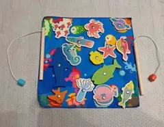 海の生物 知育玩具　マグネット　魚釣り