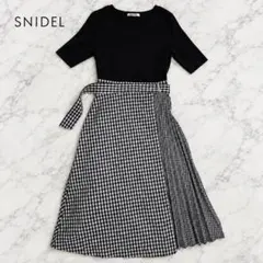 SNIDEL スナイデル ワンピース サイズ 1 ドッキング チェック