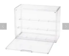 3coins マルチクリアボックス　棚付き